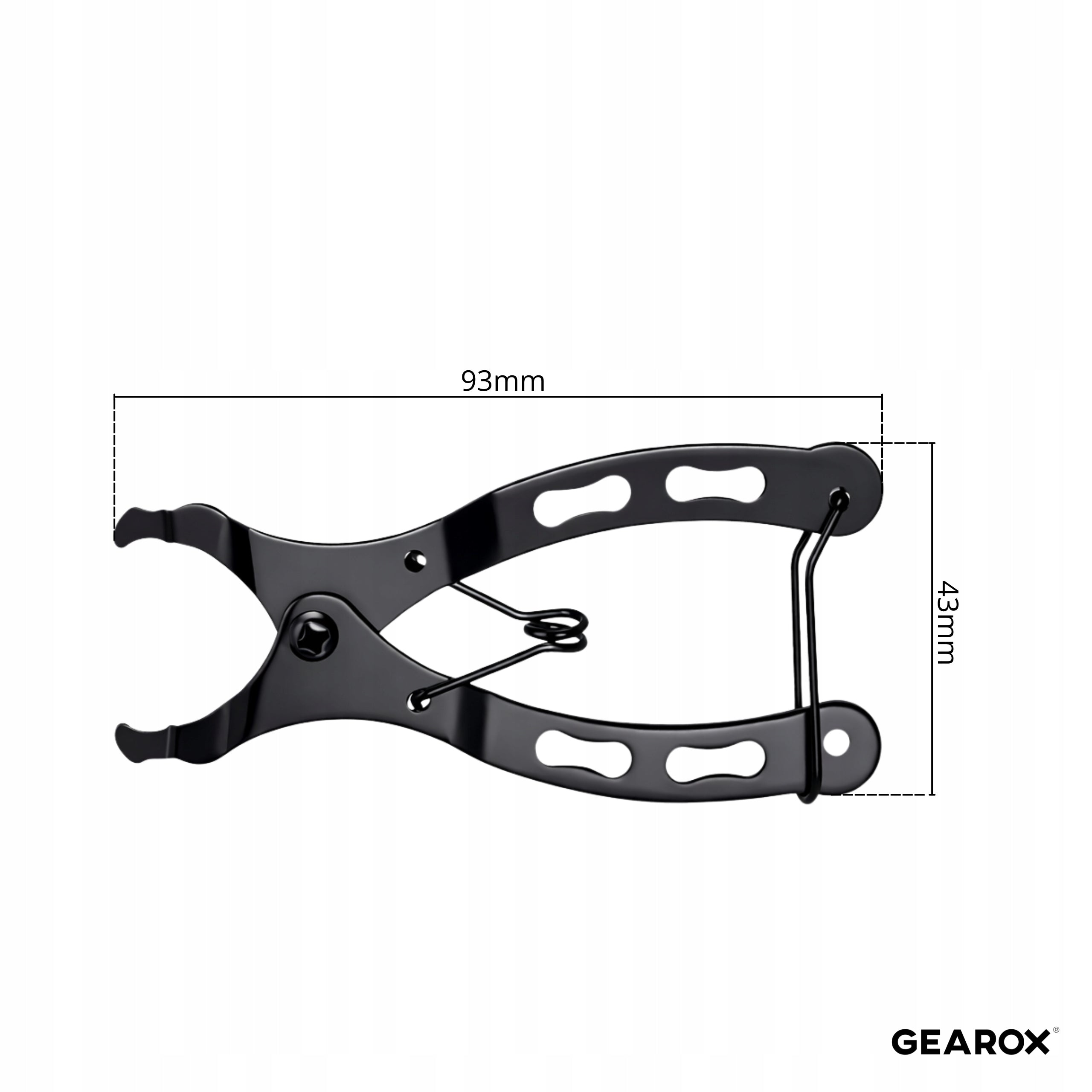 PLIERS KEY FOR CUFFING BICYCLE CHAIN UNFASTENING CLIPS SOLID STEEL Brand Gearox