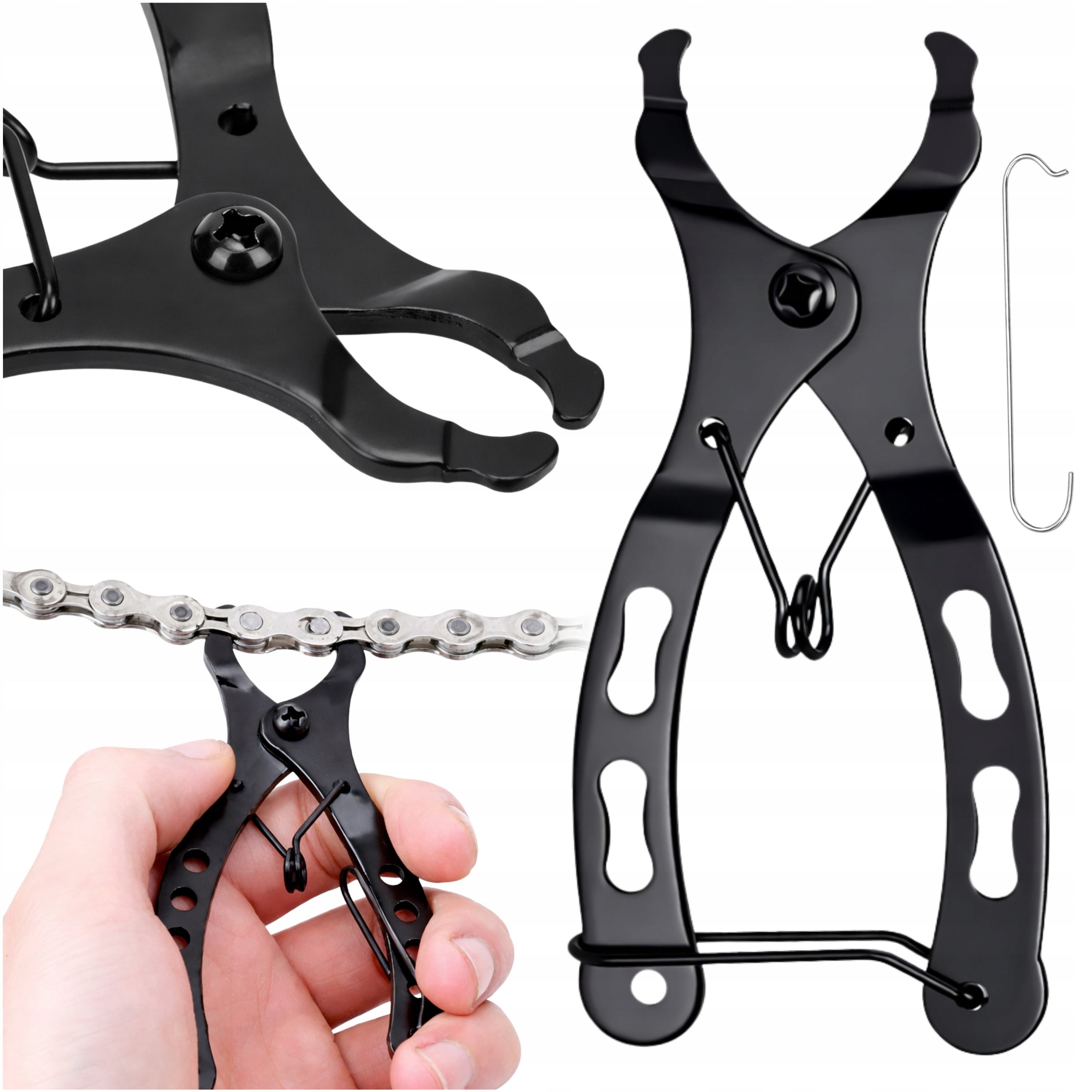 PLIERS KEY FOR CUFFING BICYCLE CHAIN UNFASTENING CLIPS SOLID STEEL