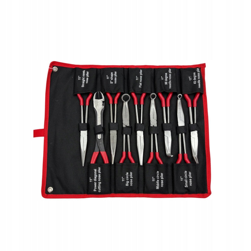 PLIERS LONG BENT STRAIGHT 280 MM SET OF 9 CASES