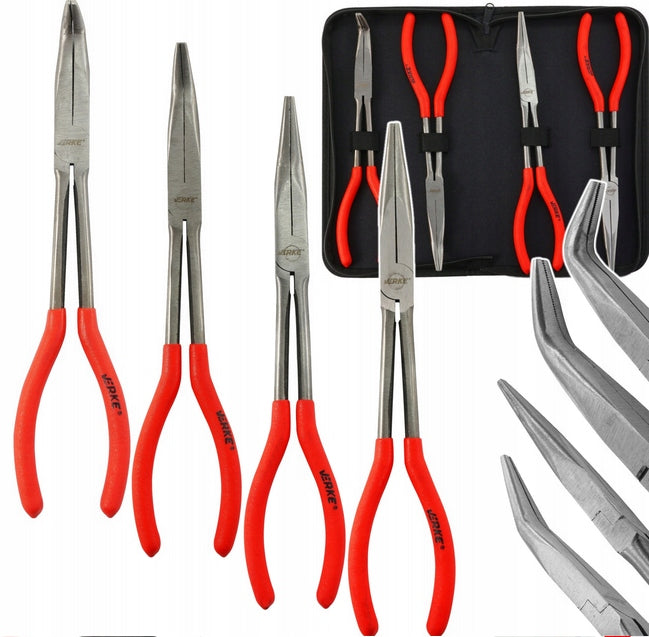 PLIERS LONG LARGE ELONGATED BENT STRAIGHT PLIERS SET Brand Verke