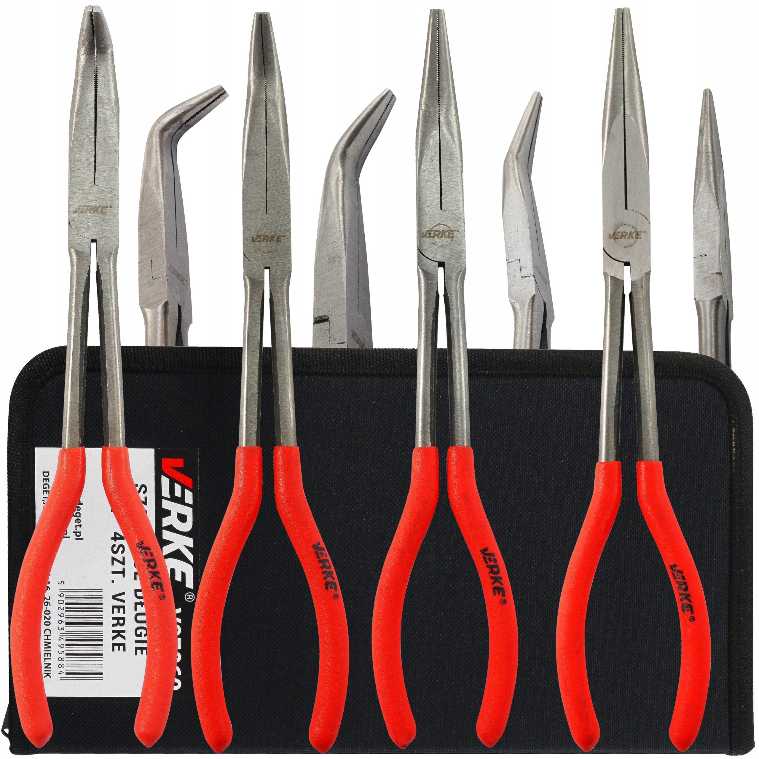 PLIERS LONG LARGE ELONGATED BENT STRAIGHT PLIERS SET