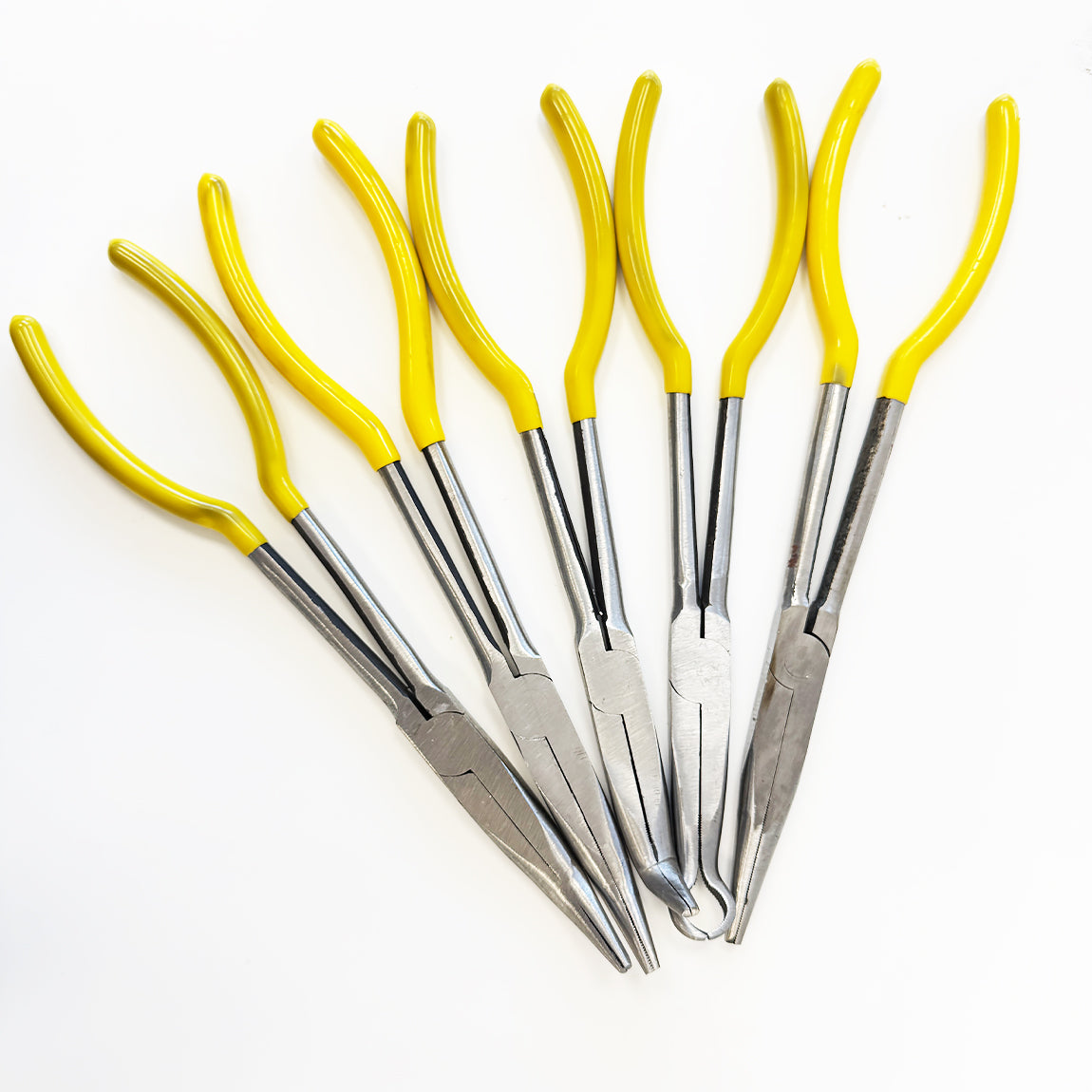 PLIERS LONG PLIERS LARGE BENT STRAIGHT ELONGATED CASE 5 PCS 280 MM Packaging status original