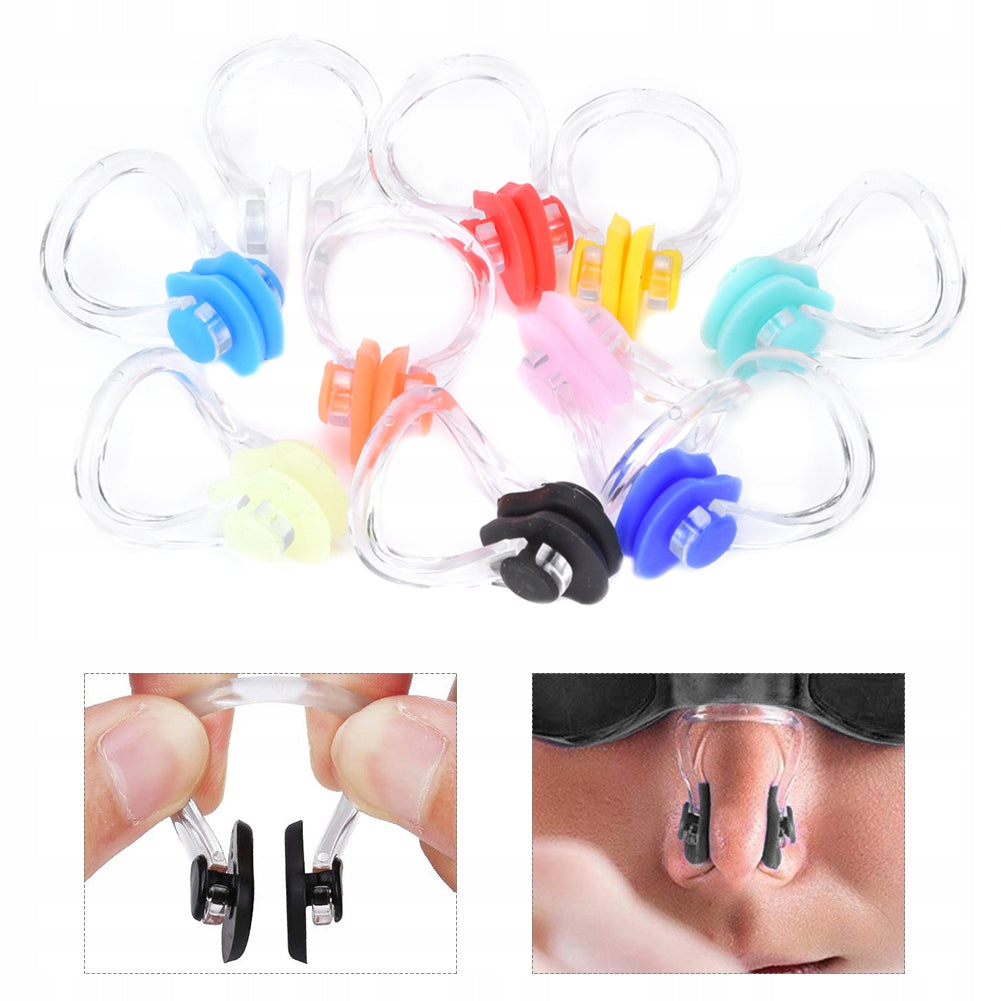 PLUG NOSE CLIP FOR SWIMMING POOL UNISEX 10 COLORS 20 PIECES