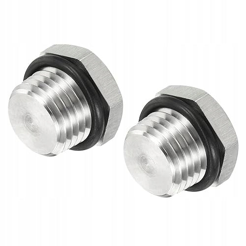 PLUG PIPE FITTING 1/4 NPT HEX THREAD SILVER 2 PCS MALE