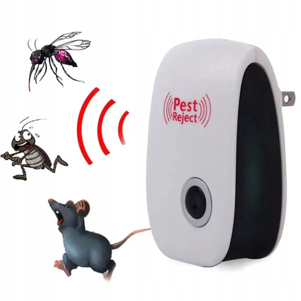 PLUG-ULTRASONIC PEST REPELLENT, Mice, Cockroaches, Spiders Use Against mice