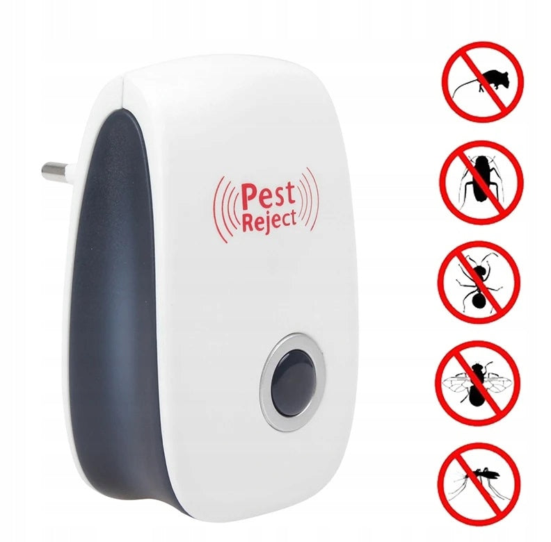 PLUG-ULTRASONIC PEST REPELLENT, Mice, Cockroaches, Spiders