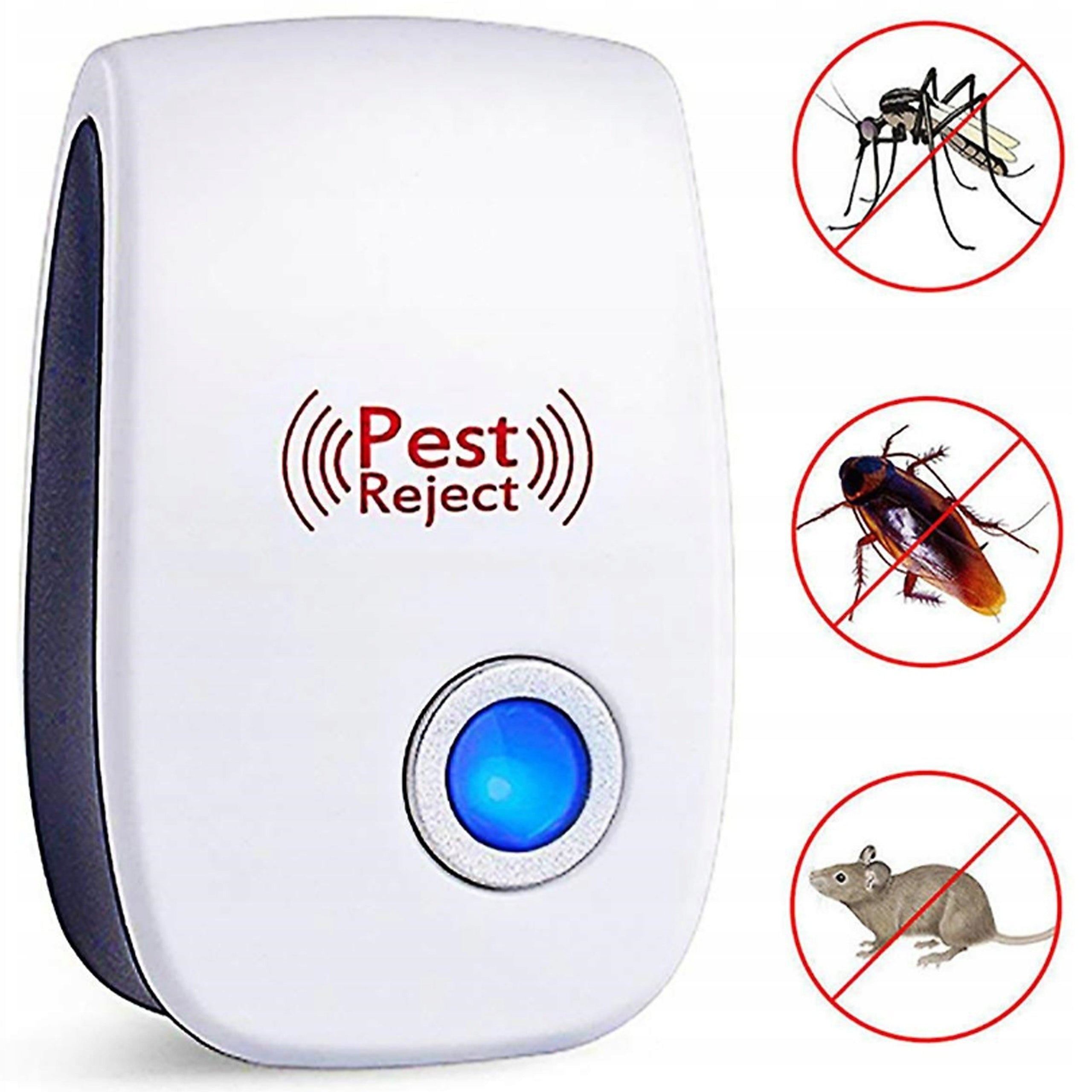 PLUG-ULTRASONIC PEST REPELLENT, Mice, Cockroaches, Spiders