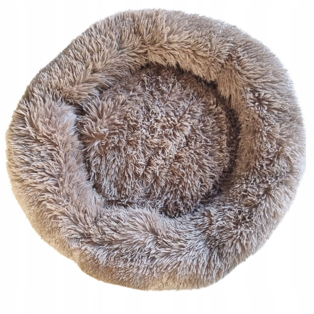 PLUSH BED FOR CAT DOG Bedding Playpen PILLOW round 60cm BROWN Manufacturer code Multishoper