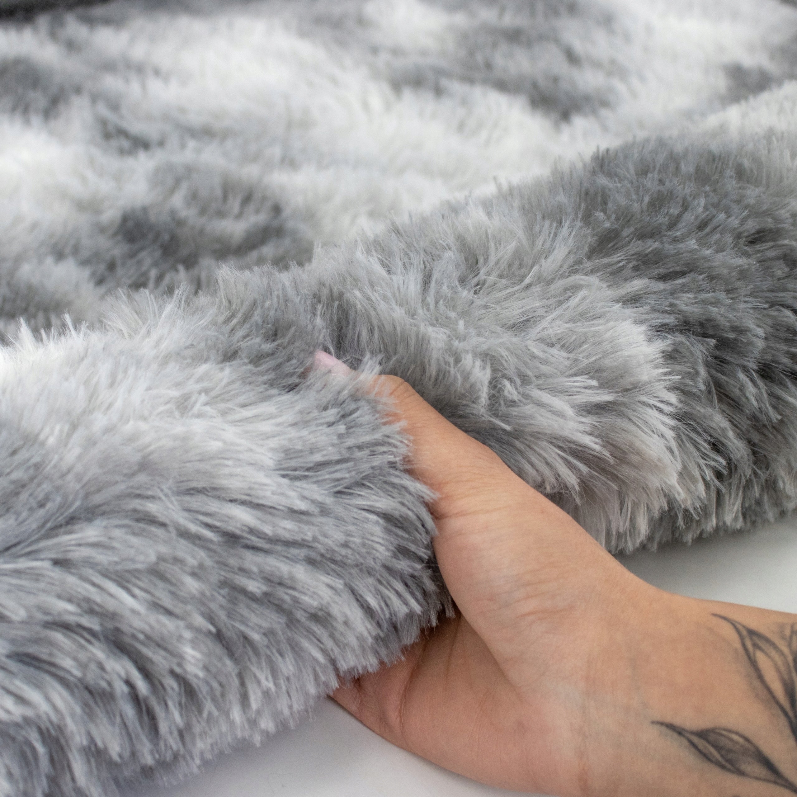 PLUSH CARPET SHAGGY 160x230 CM FLUFFY SOFT FOR LIVING ROOM ECO FUR GREY Packaging status original
