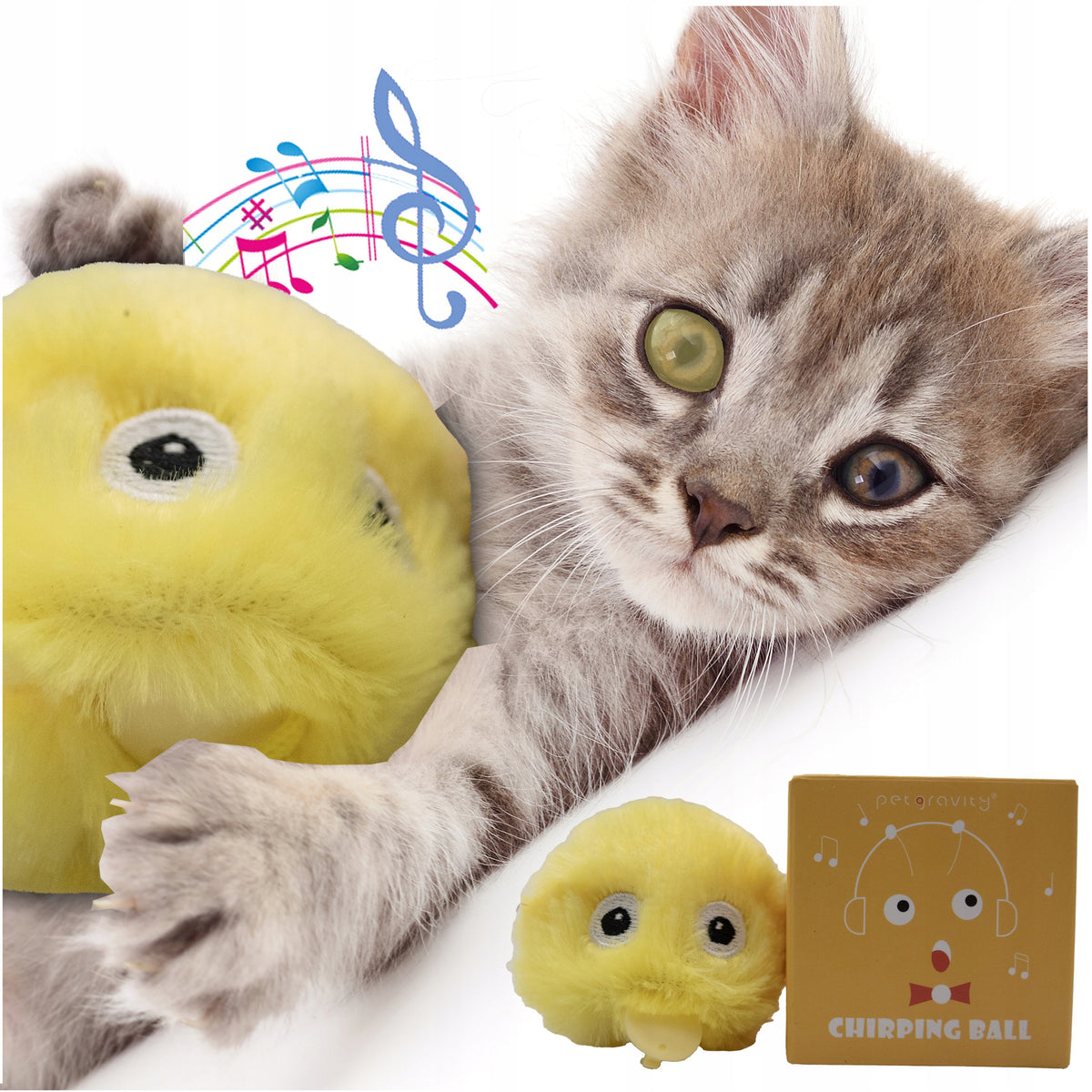 PLUSH INTERACTIVE CAT BALL SOUND EFFECTS BEETLE SOUNDS