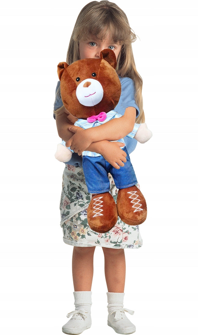 Plüschtier Teddybär mit Hemd, 45 cm 
