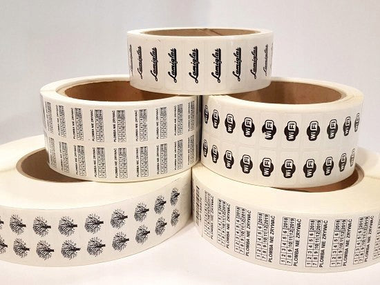 PM-100 - 30x10mm SEALS STICKERS WHITE FOAM Manufacturer code matroks_302