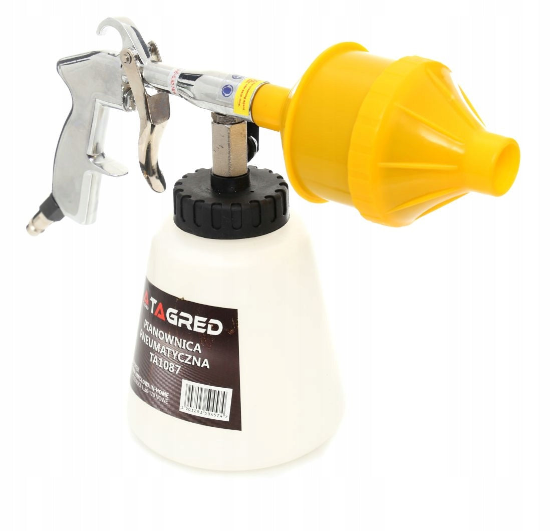 PNEUMATIC FOAMER 1L WASHING GUN FOR UPHOLSTERY WASHING + TIPS Manufacturer's catalog number TA1087