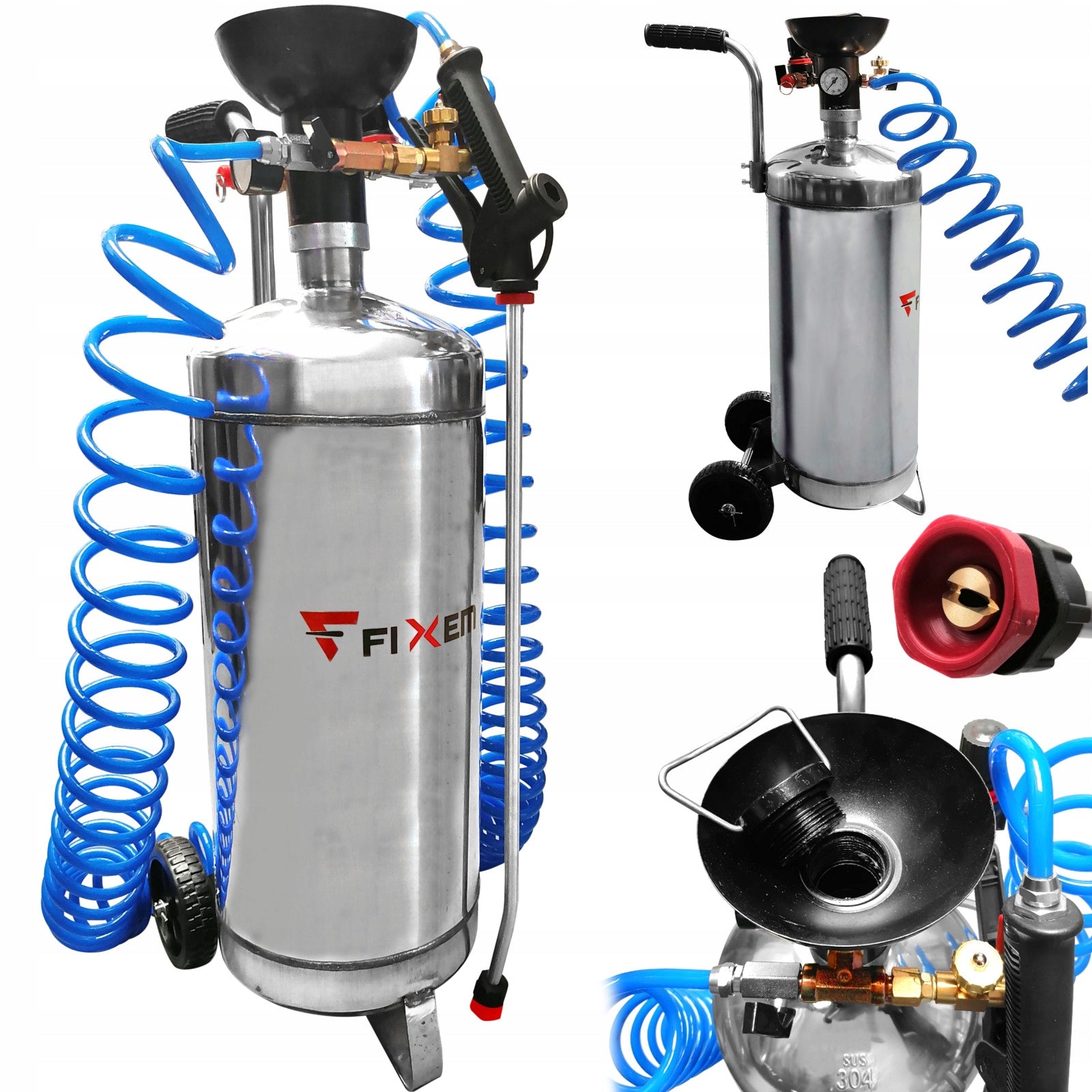 PNEUMATIC FOAMER FOAM GENERATOR FOR CAR WASH 20L INOX