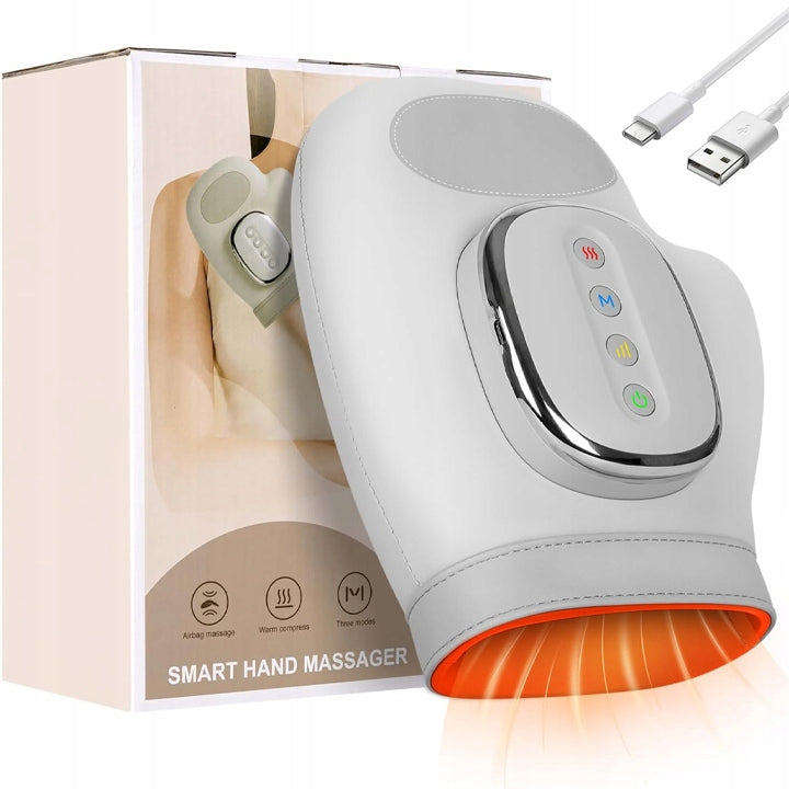PNEUMATIC HAND MASSAGER WITH HEATING GLOVE ACUPRESSURE Gift