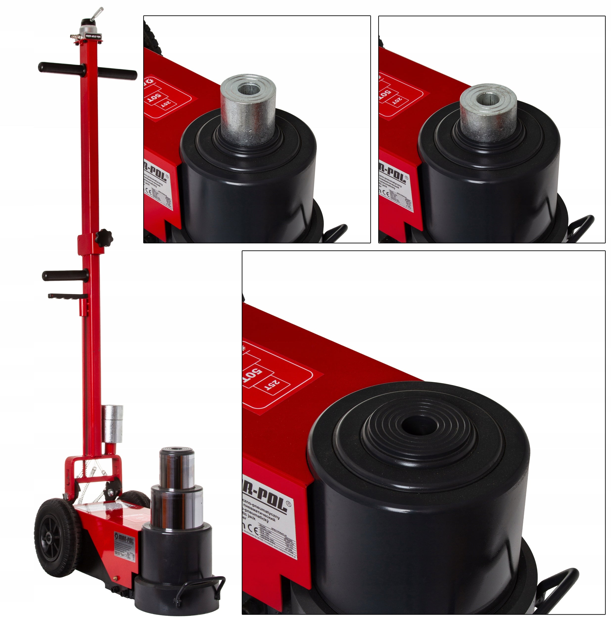 PNEUMATIC HYDRAULIC LIFT 25T 50T FROG TIR SNOWMAN FROG MAR-POL Manufacturer code M80395