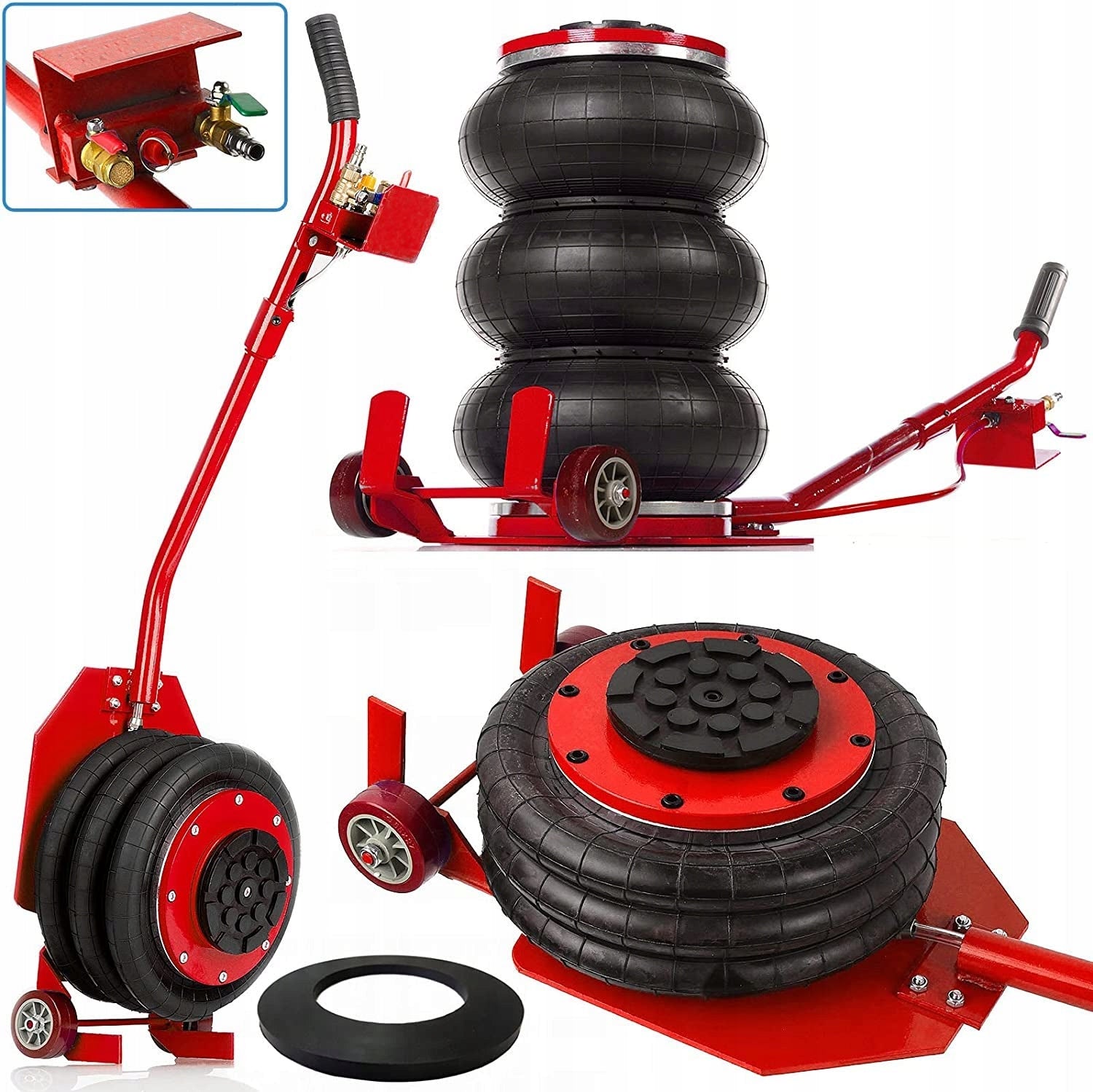 PNEUMATIC LIFT 3500KG SNOWMAN 3.5T + RUBBER