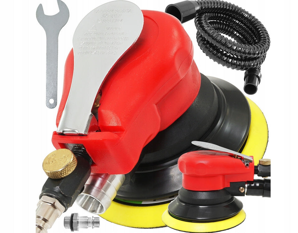 PNEUMATIC OSCILLATING GRINDER ECCENTRIC METAL WOOD 125mm 2,5mm
