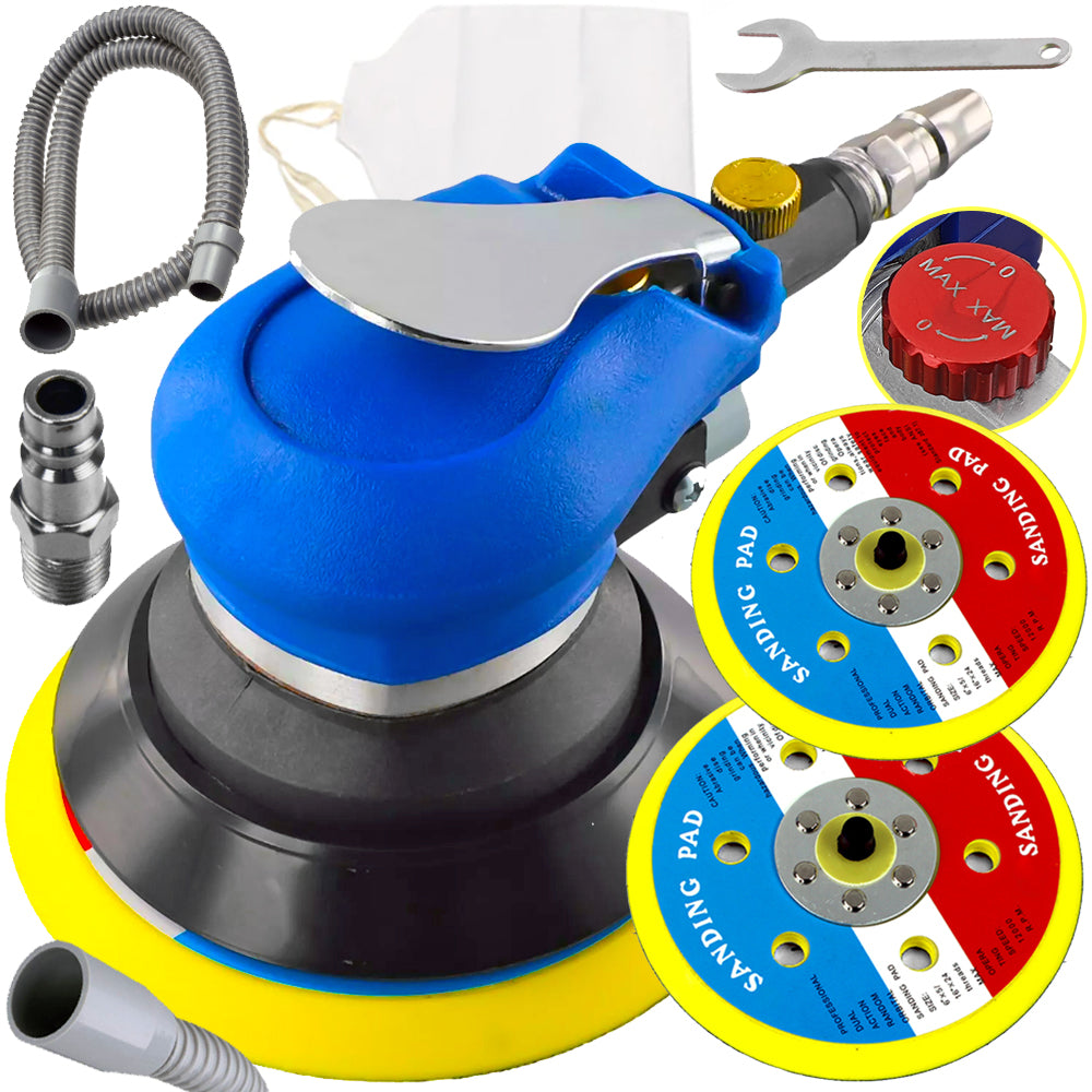 PNEUMATIC OSCILLATING GRINDER ECCENTRIC WOOD METAL 125+150MM