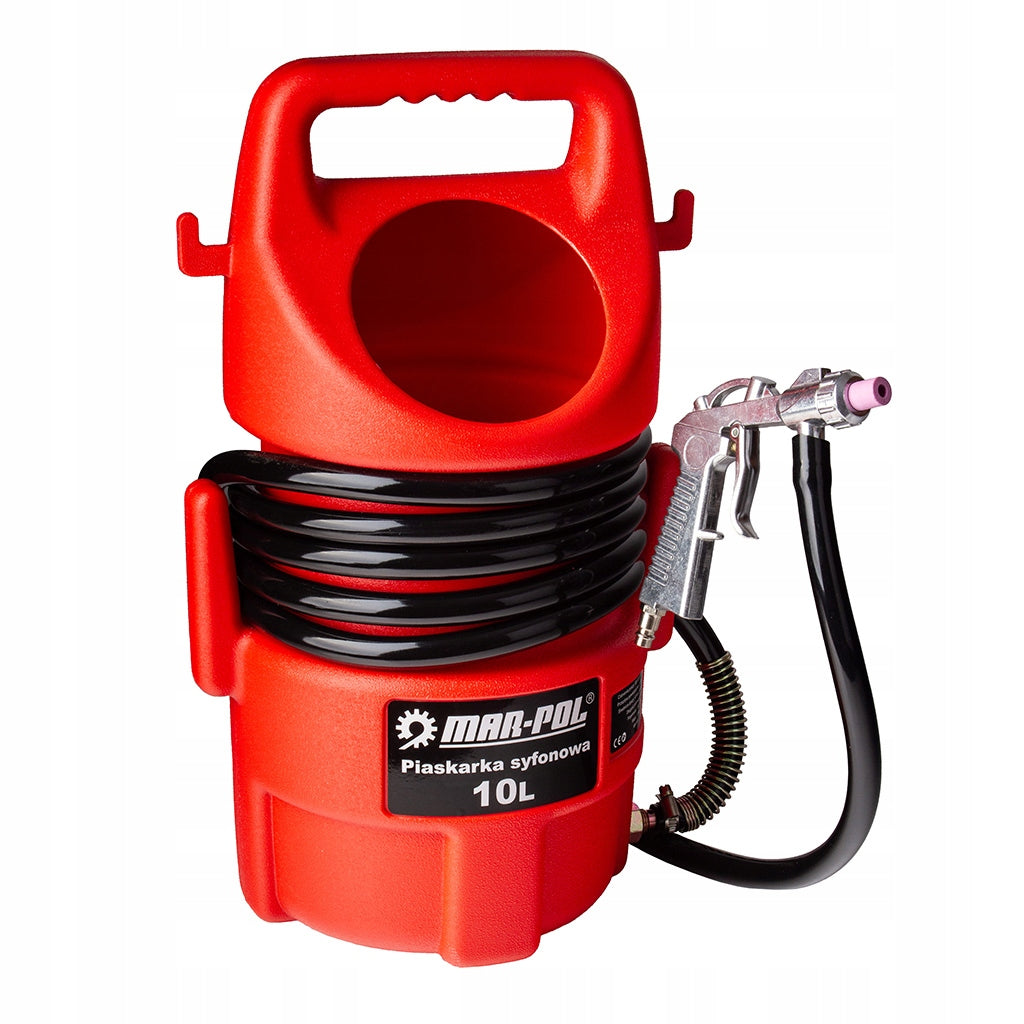 PNEUMATIC SIPHON SANDBLASTER 10L SANDBLASTING CLEANING GUN Brand Mar-Pol