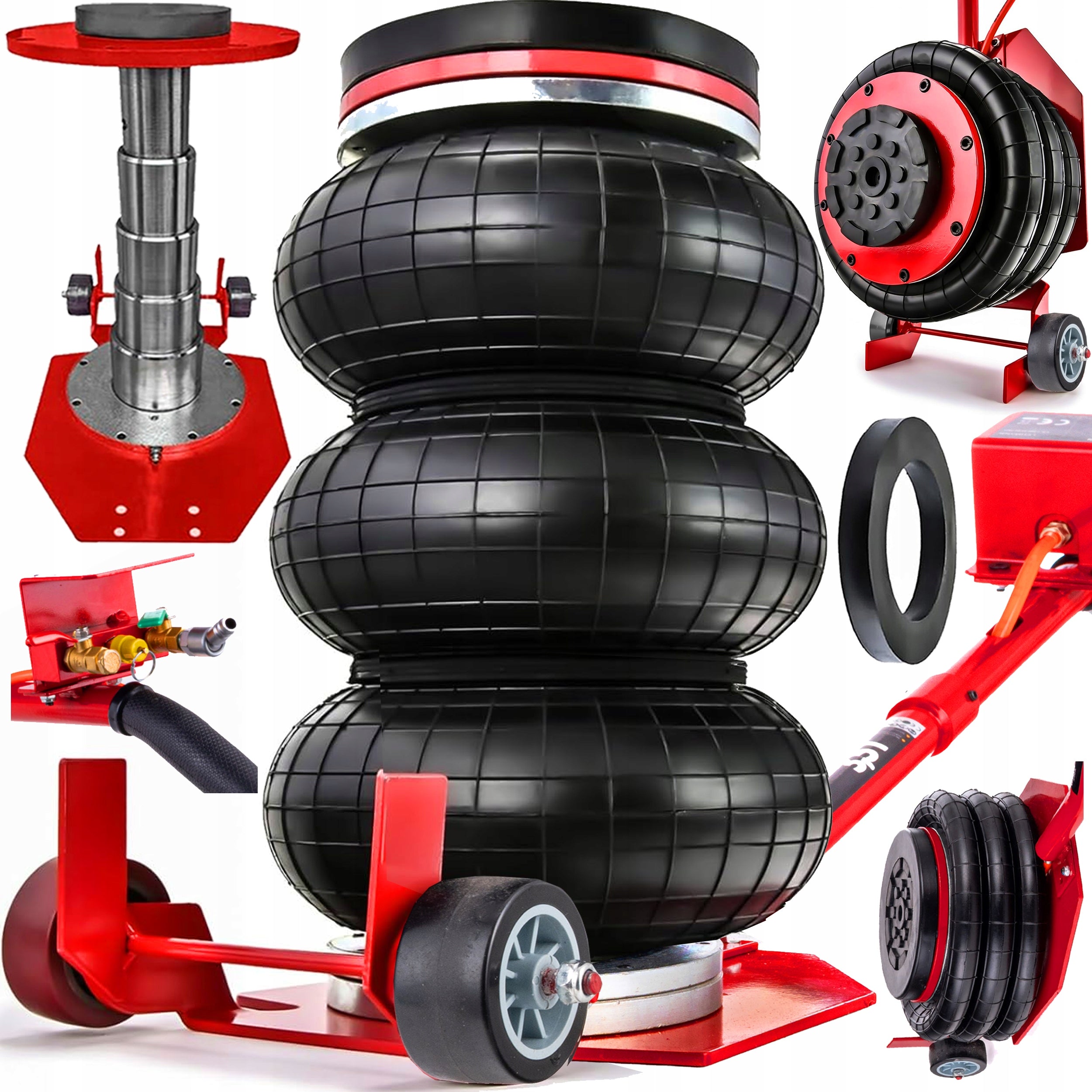 PNEUMATIC SNOWMAN LIFT 3,5T LEHMANN LEWIS 12BAR STRONG RUBBER JACK
