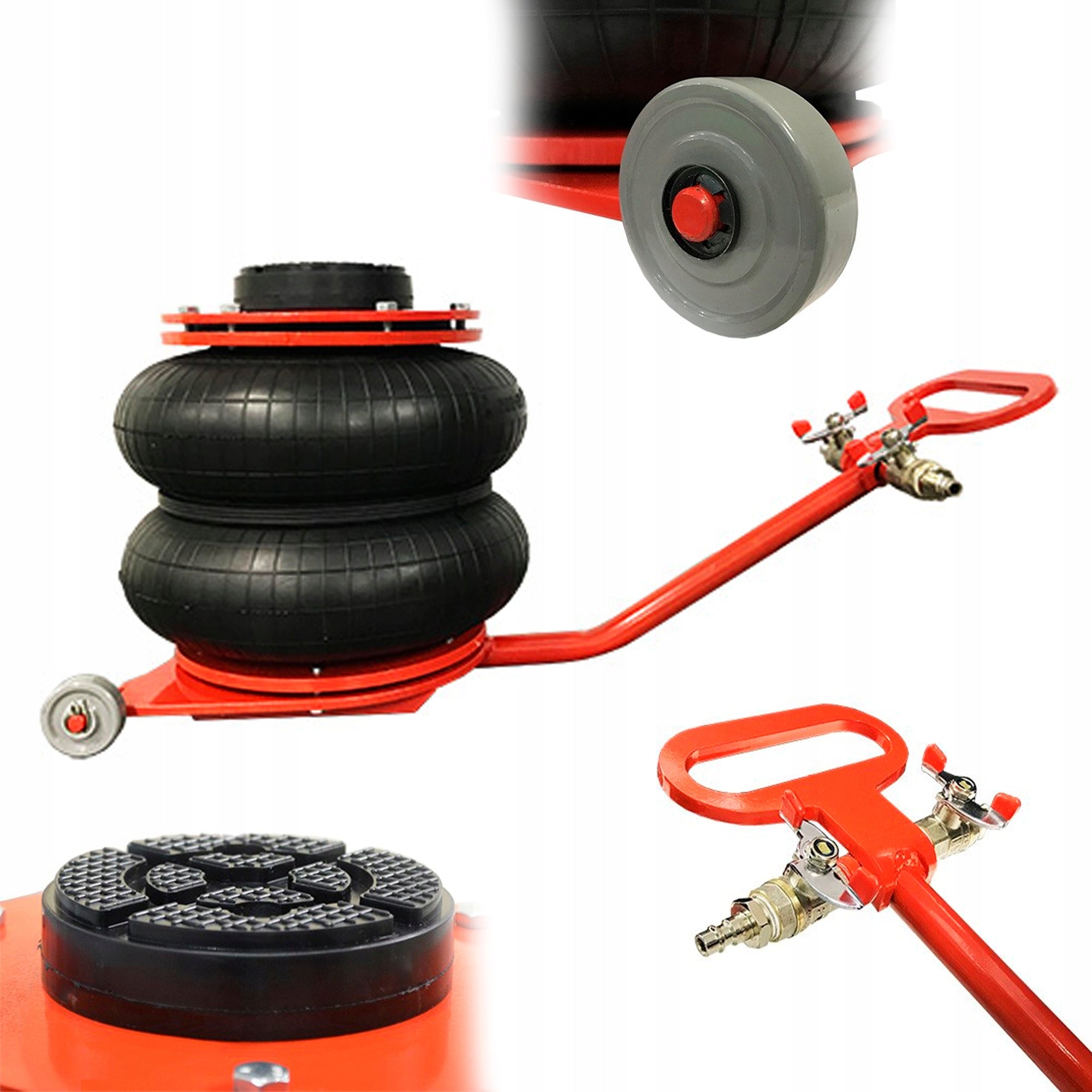 PNEUMATIC SNOWMAN LIFT CUSHION 2.8T WITH SHORT CAR HANDLE