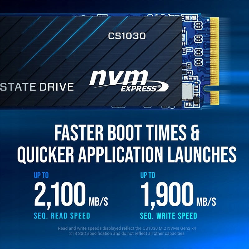 PNY CS1030 2TB M.2 2280 PCI-E x4 Gen3 NVMe SSD Model CS1030