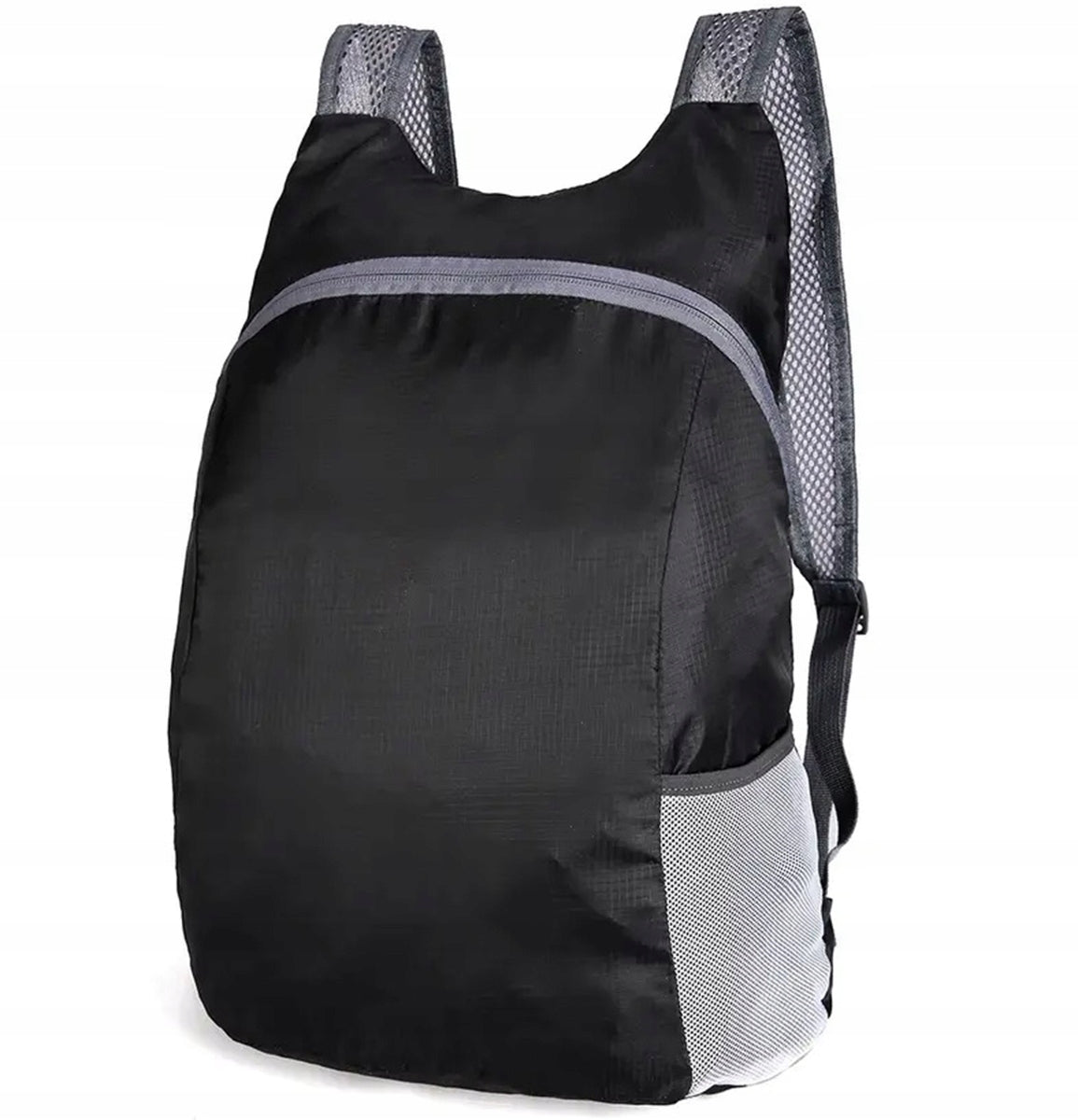 POCKET BACKPACK LIGHTWEIGHT 20L FOLDING HIKING BLACK