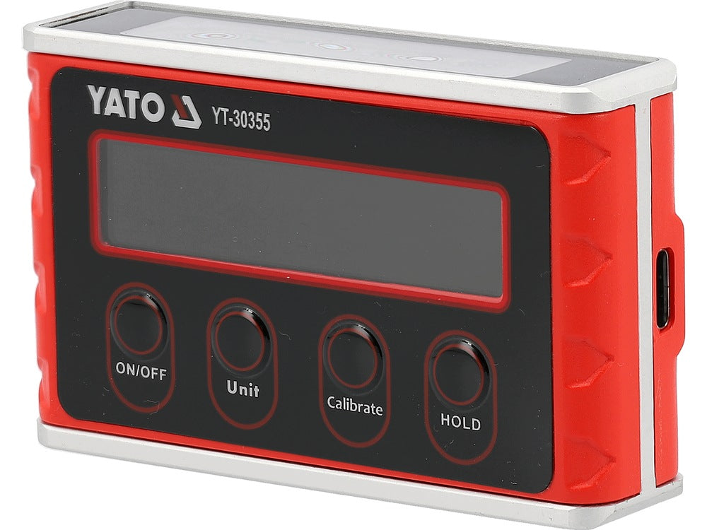 POCKET ELECTRONIC LEVEL YATO MAGNETIC USB-C RECHARGEABLE Manufacturer code YT-30355