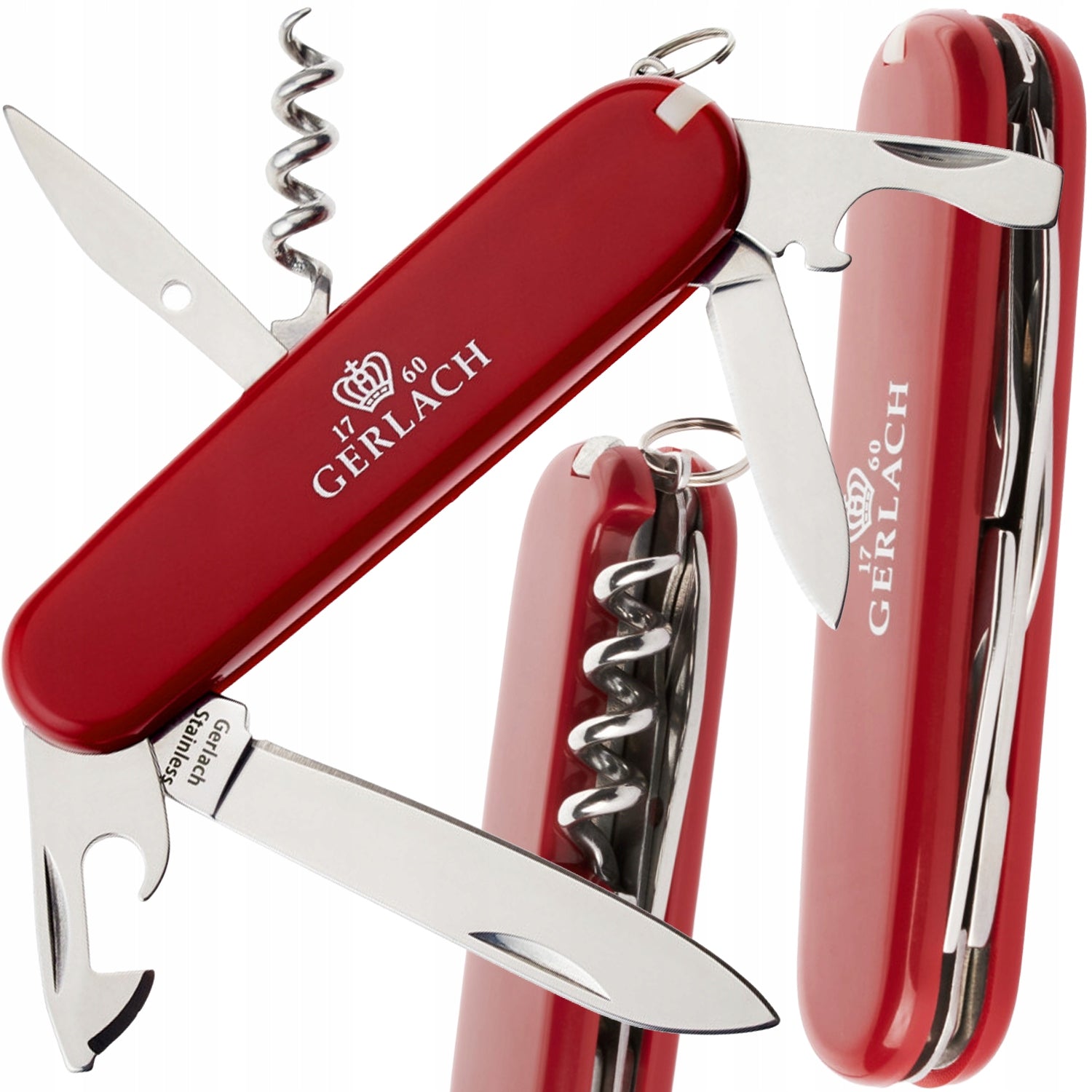 POCKET KNIFE GERLACH MULTIFUNCTIONAL STRONG 12in1 STAINLESS STEEL Assist