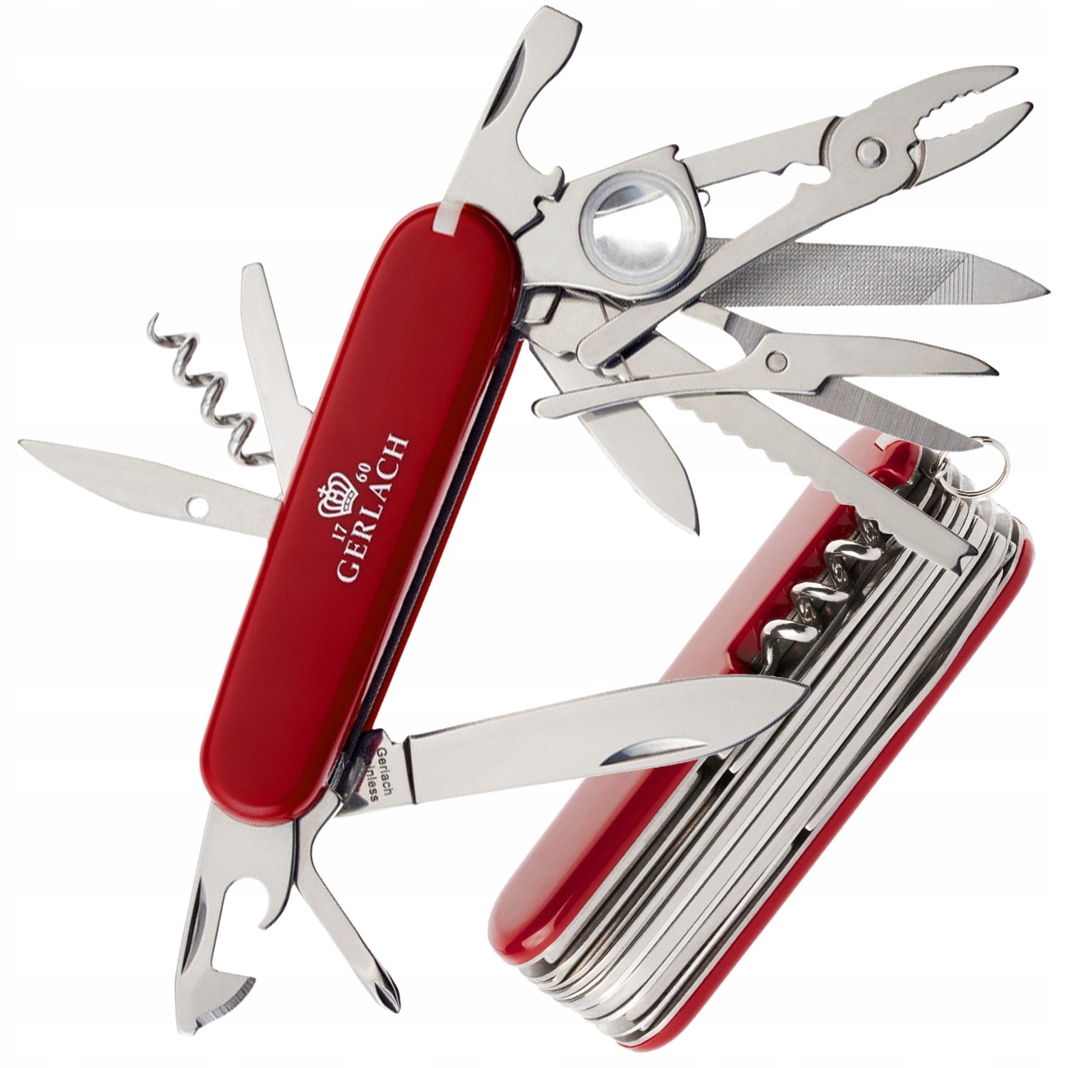 POCKET KNIFE GERLACH MULTIFUNCTIONAL STRONG 20in1 STAINLESS STEEL Assist