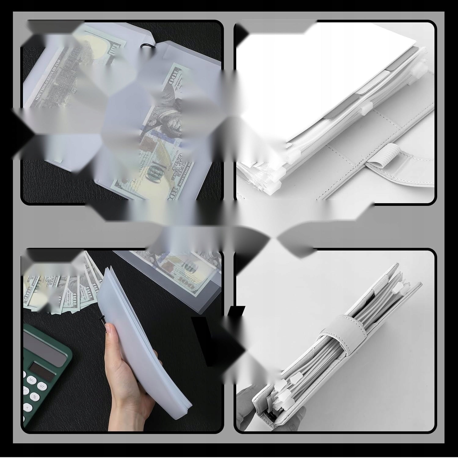 POCKETS 12 PIECES A6 TRANSPARENT ENVELOPE INSERTS ORGANIZER BINDER Kind other
