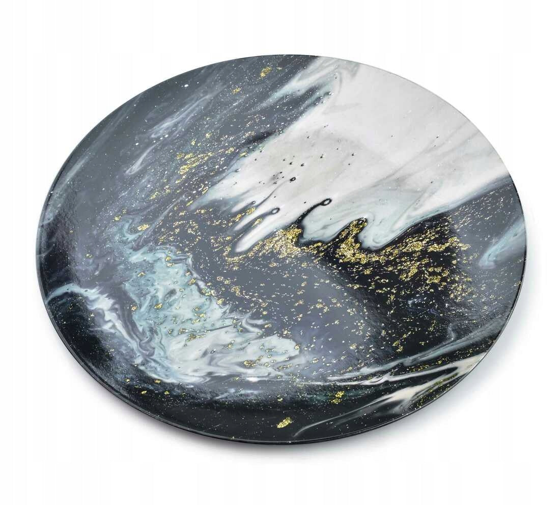 Dekorativer Untersetzer Mondex Blanche Gold 33x33x2 cm 