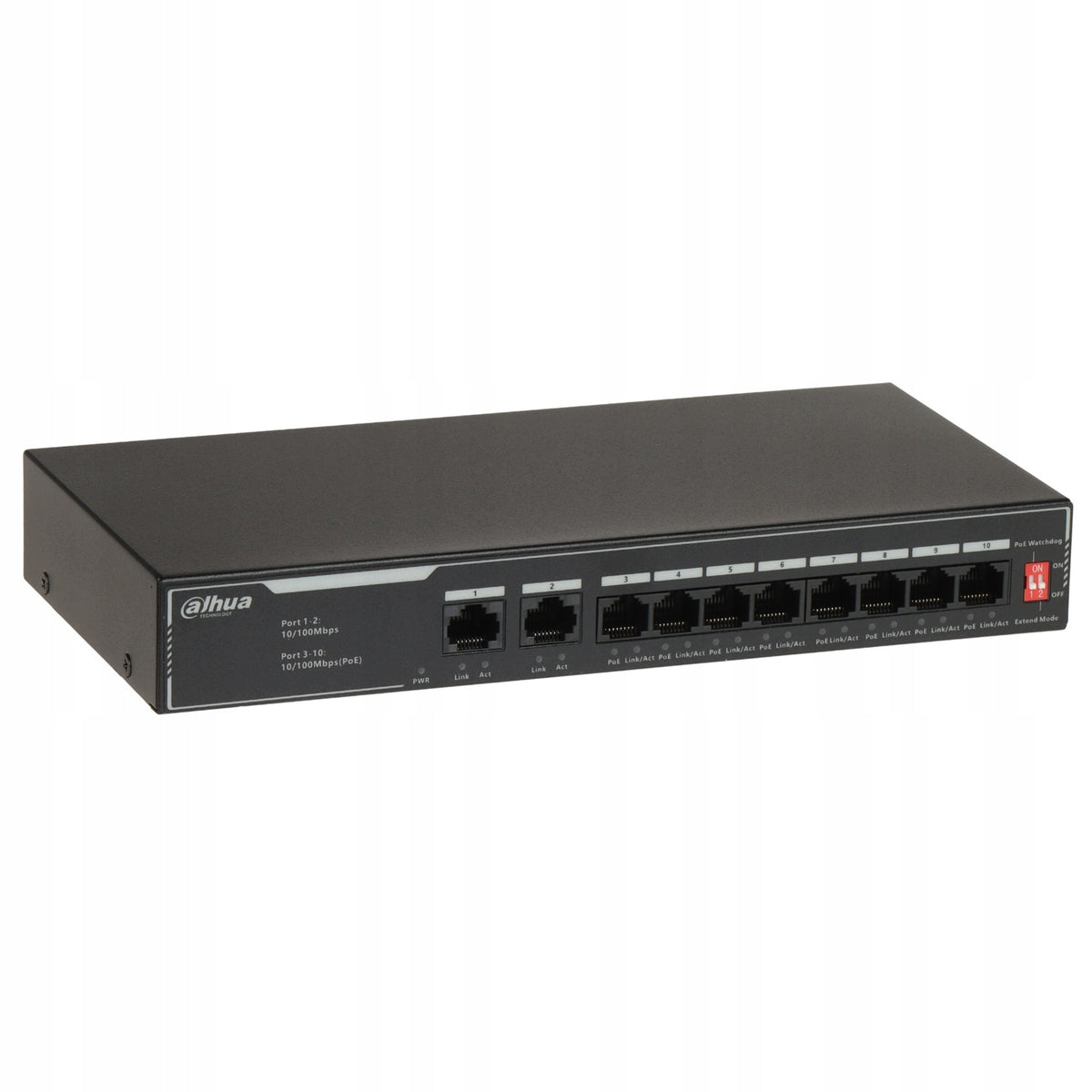 POE SWITCH 8x POE 2x UPLINK FOR SF1010LP DAHUA CAMERAS