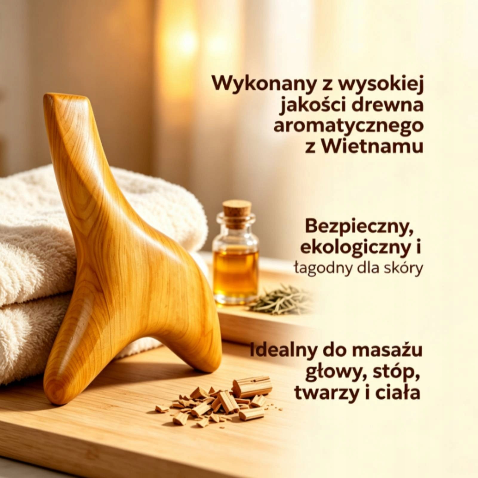 POINT MASSAGE AND REFLEXOLOGY DEVICE SANDALWOOD MASSAGER Brand no brand