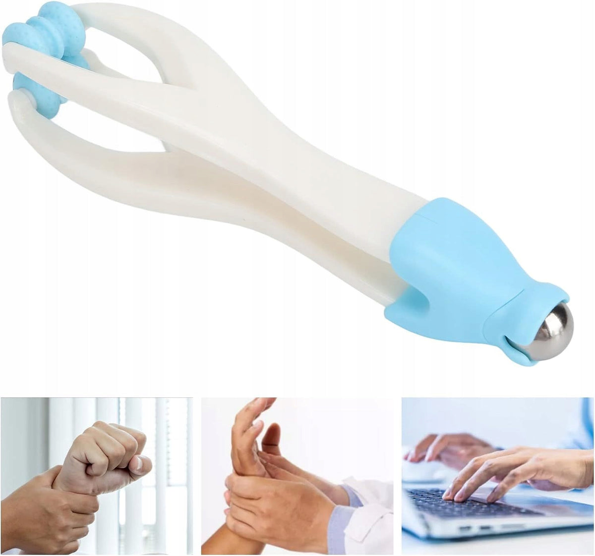 POINT MASSAGER FOR HAND MASSAGE JOINTS ROLLER FINGER ROLLER MIX Batteries included no