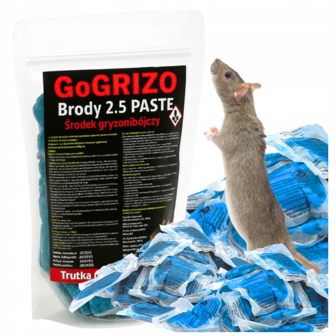 POISON REMEDY FOR RAT MICE RODENTS PASTE SACHETS 1KG STRONG Batteries included no