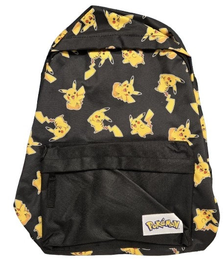 POKEMON PIKACHU Single compartment school backpack BLACK-YELLOW 770
