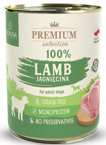 POKUSA MONOPROTEIN WET DOG FOOD - LAMB (100%) -800g