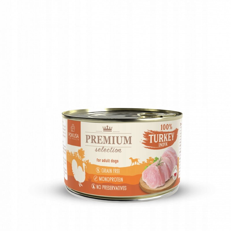 POKUSA PREMIUM WET FOOD 100% TURKEY 400G