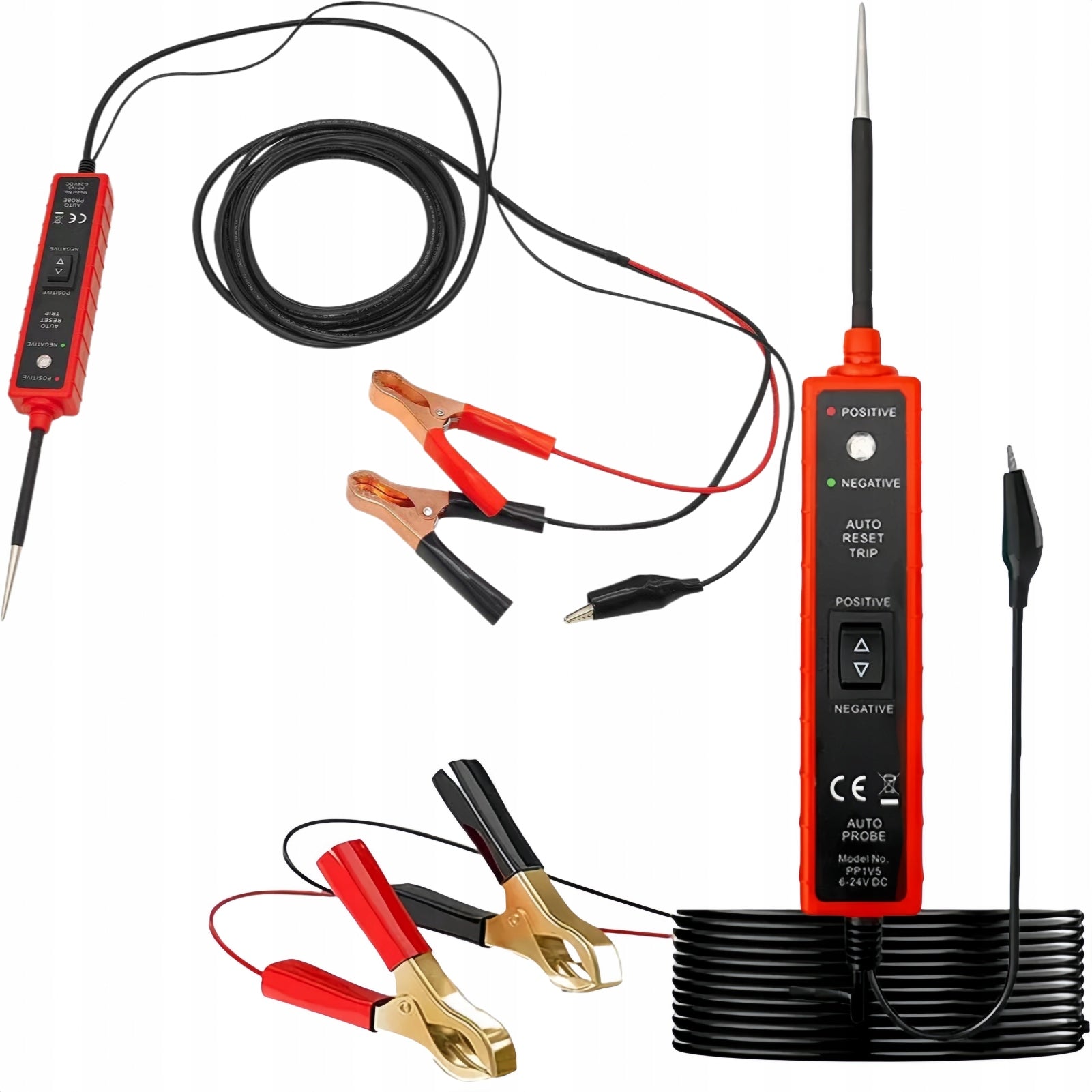 POLARIZED CAR CIRCUIT TESTER 6-24V CABLE LENGTH 450cmUNIVERSAL