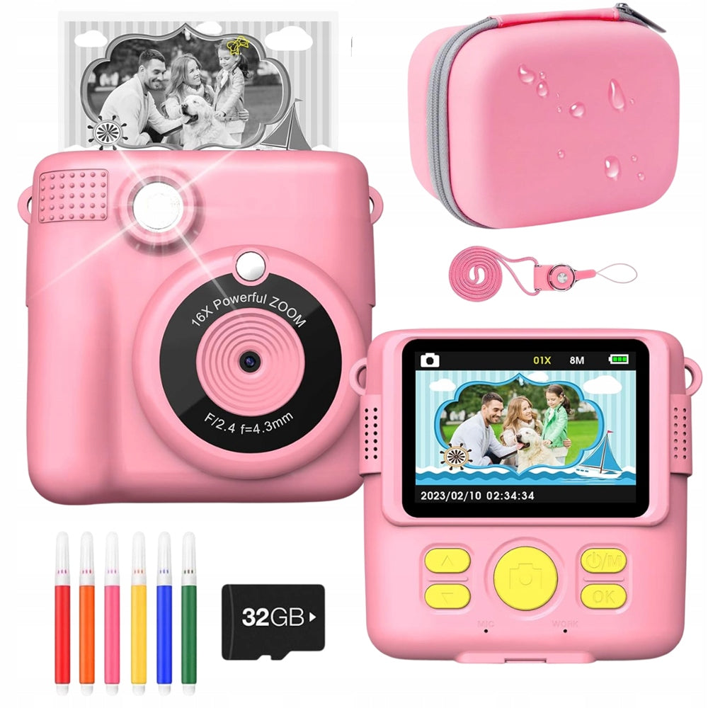 POLAROID CAMERA FOR CHILDREN WITH THERMAL PRINTER 24 INCH IPS SCREEN