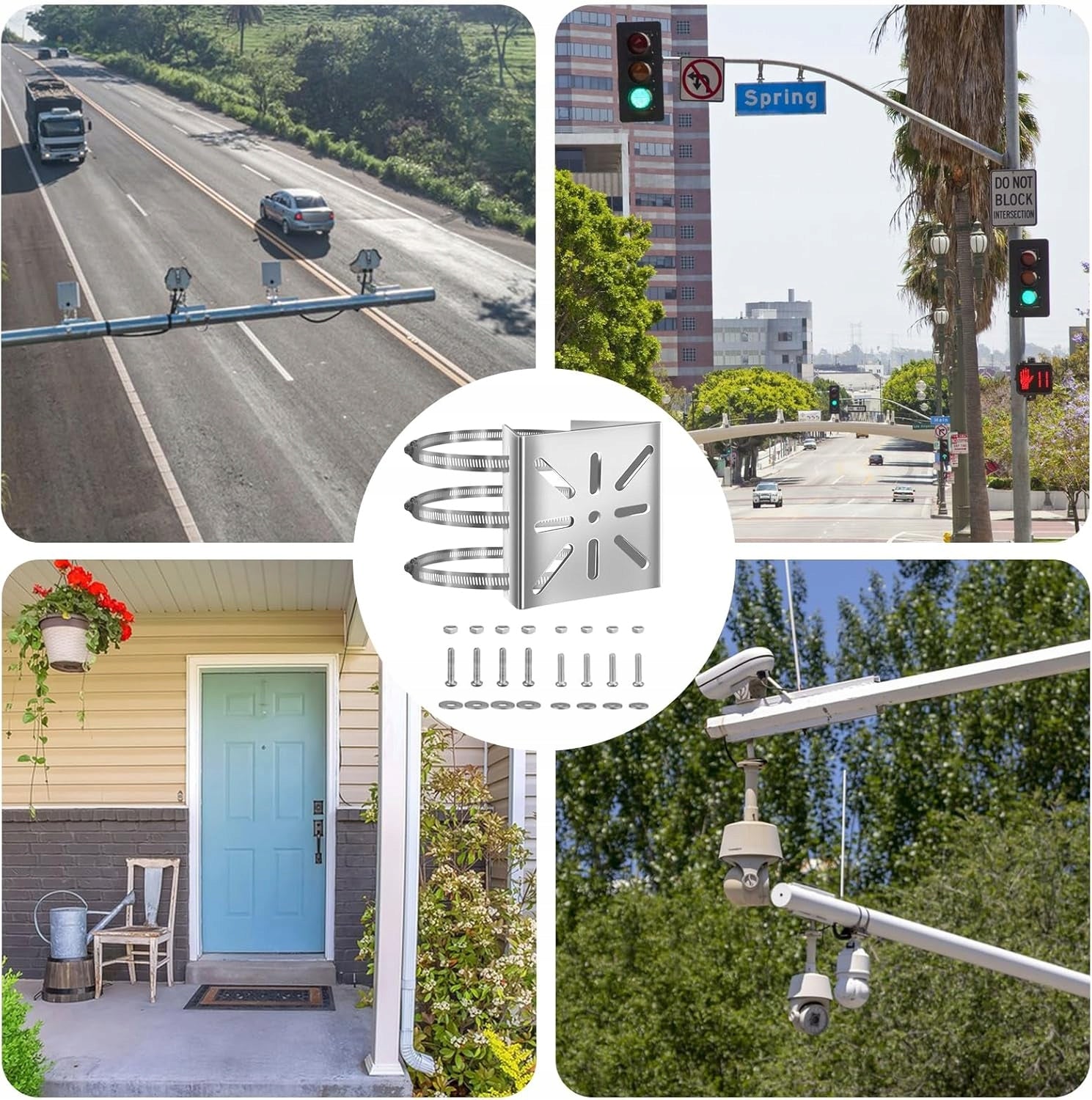 POLE HOLDER FOR SURVEILLANCE CAMERAS FOR MOUNTING A UNIVERSAL CAMERA Manufacturer code 6TL0653SV496