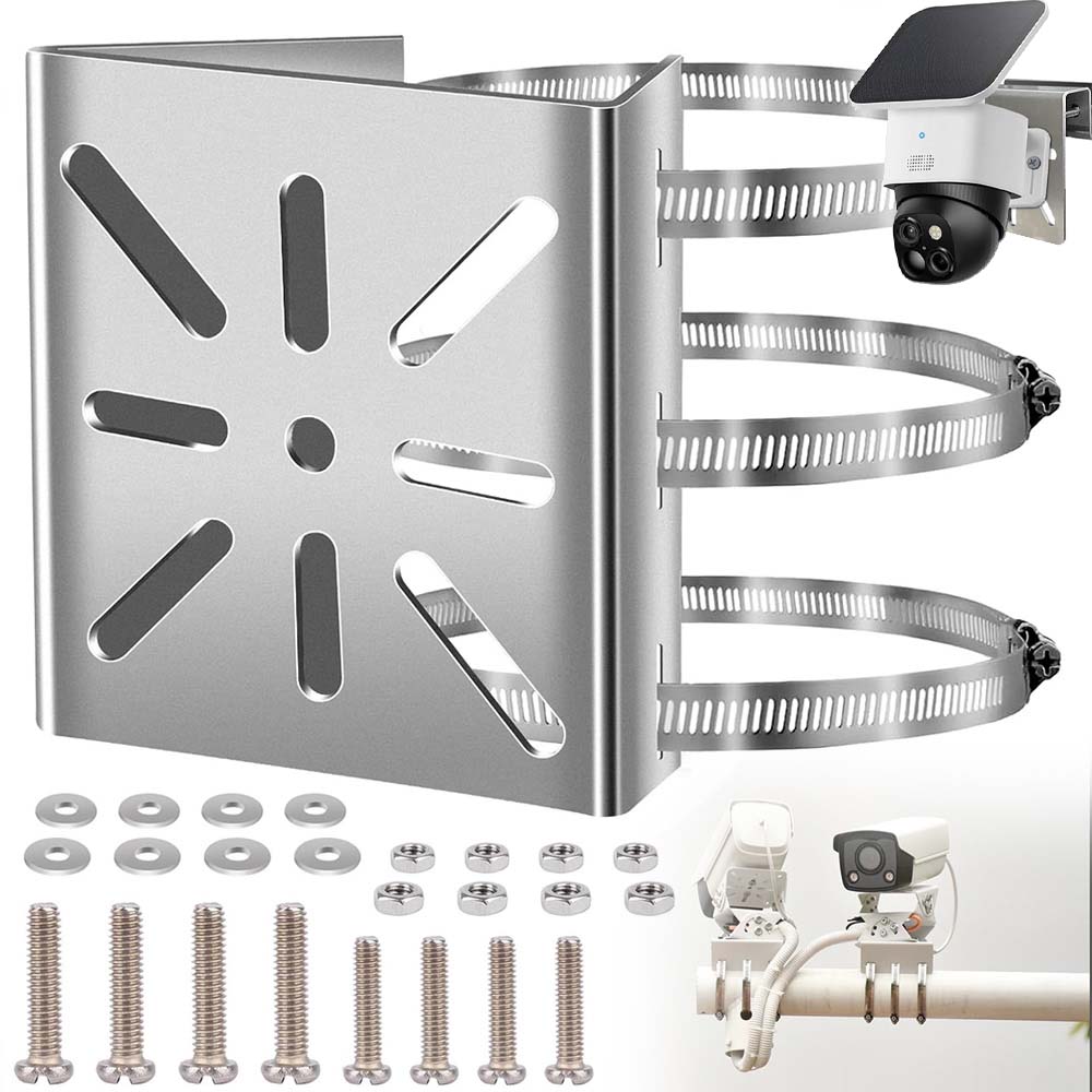 POLE HOLDER FOR SURVEILLANCE CAMERAS FOR MOUNTING A UNIVERSAL CAMERA