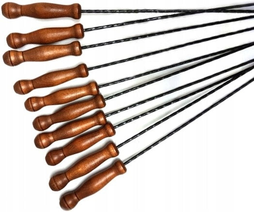 POLES STICKS FOR BONFIRE STAINLESS STEEL ENDS 120CM+ HANGER Manufacturer Oleo