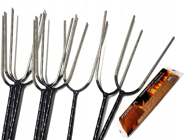 POLES STICKS FOR BONFIRE STAINLESS STEEL ENDS 120CM+ HANGER Manufacturer code 120n
