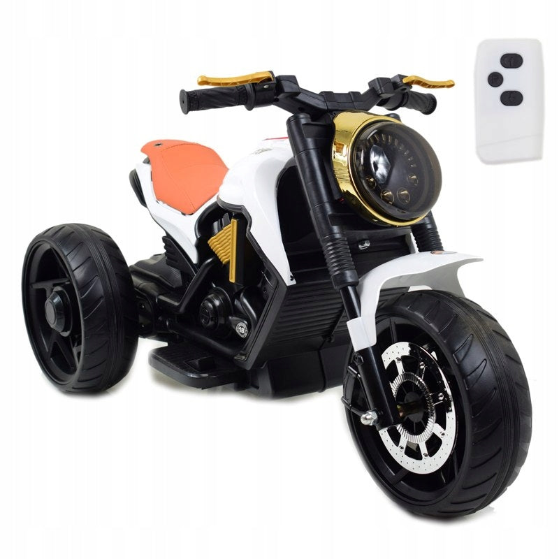 POLICE MOTOR WITH ROOSTER, PUMPED WHEELS, SOUNDS, TWO MOTORS/B608