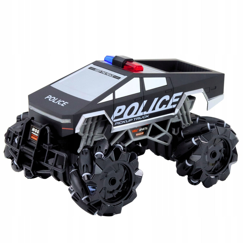 POLICE PICK UP TRUCK REMOTE CONTROLLED 2.4GHz 1:16 WITH SPRAY FUNCTION Brand LEAN Toys