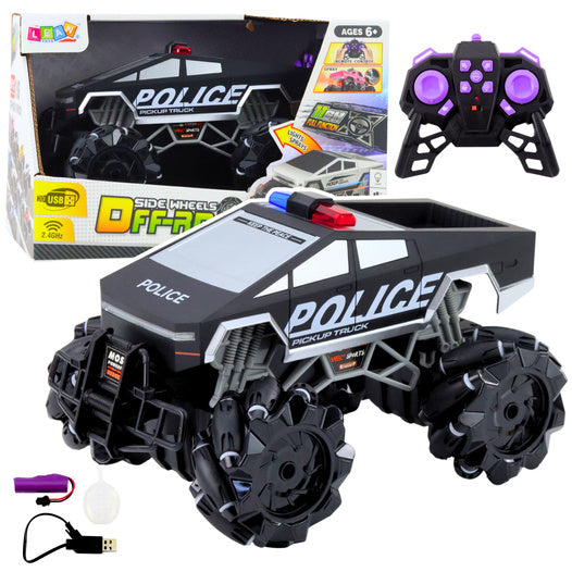 POLICE PICK UP TRUCK REMOTE CONTROLLED 2.4GHz 1:16 WITH SPRAY FUNCTION