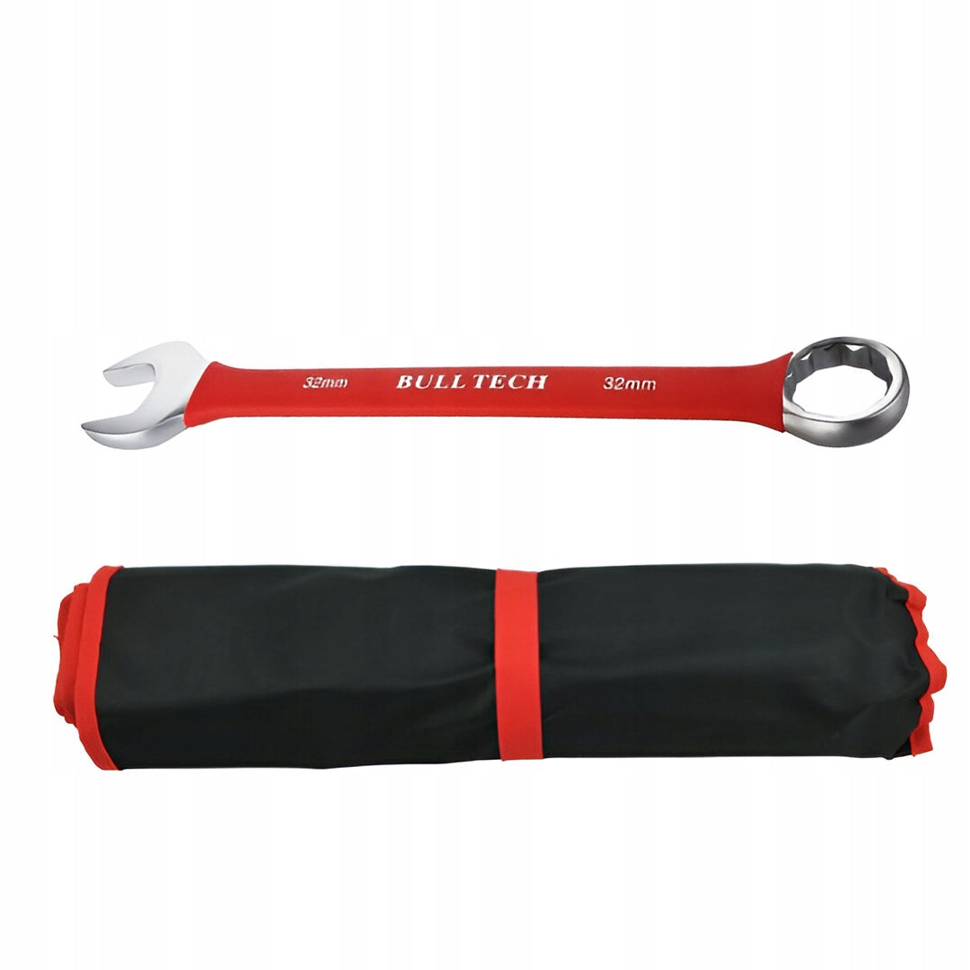 POLISHED FLAT-EYE WRENCHES WITH RUBBER GRIP 6-32MM 25EL. Key type open-end